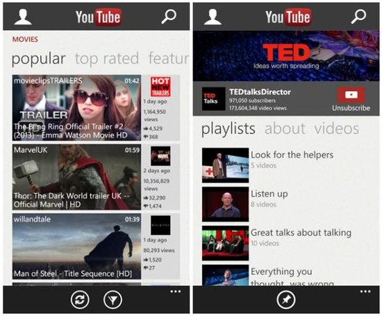 WP8YouTube